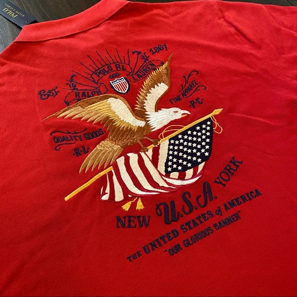SOLD!! Polo Ralph Lauren USA Polo Shirt - Picture 8 of 8